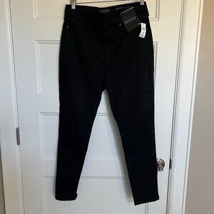 NWT Banana Republic High Rise Skinny Ankle Jeans Black Size 31 Retired Style
